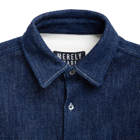 Merely Made Merely Premium Lazy Over Shirt Indigo 23FMLPR207SH Degli Uberti